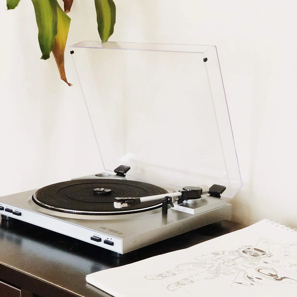 Victrola VPRO-3100-SLV Professional Series USB Turntable - Semi Automatic Belt Drive