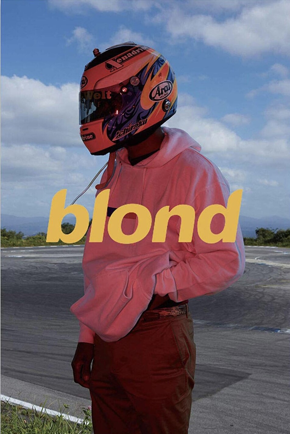 Frank Ocean Blonde Helmet Poster