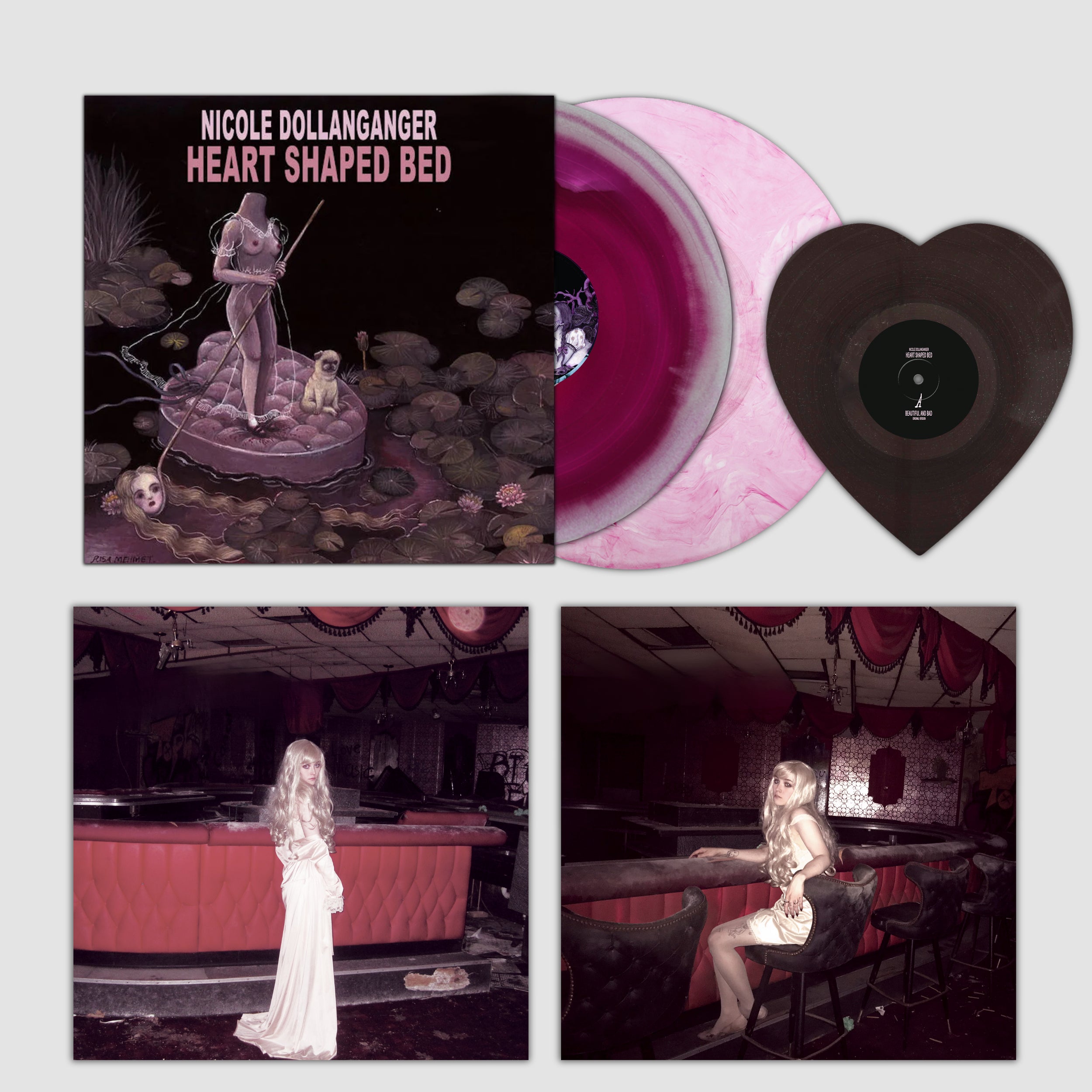 VV Exclusive: Heart Shaped Bed Bundle- Nicole Dollanganger