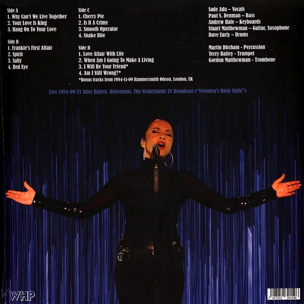 Live 1984 Ahoy Hallen, Rotterdam- Sade
