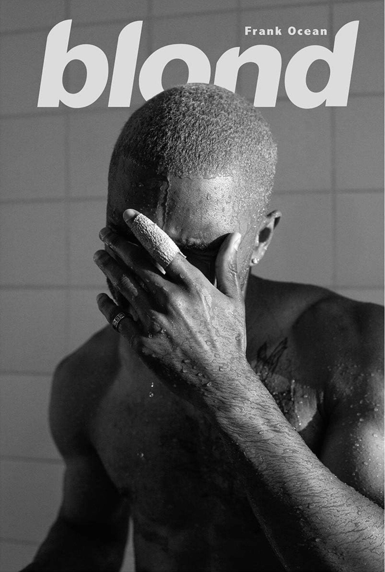Black & White Frank Ocean Blonde Poster